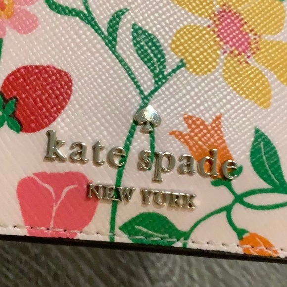 Kate Spade Floral Card Holder - Pink, Yellow, and Green - Picture 3 of 6
